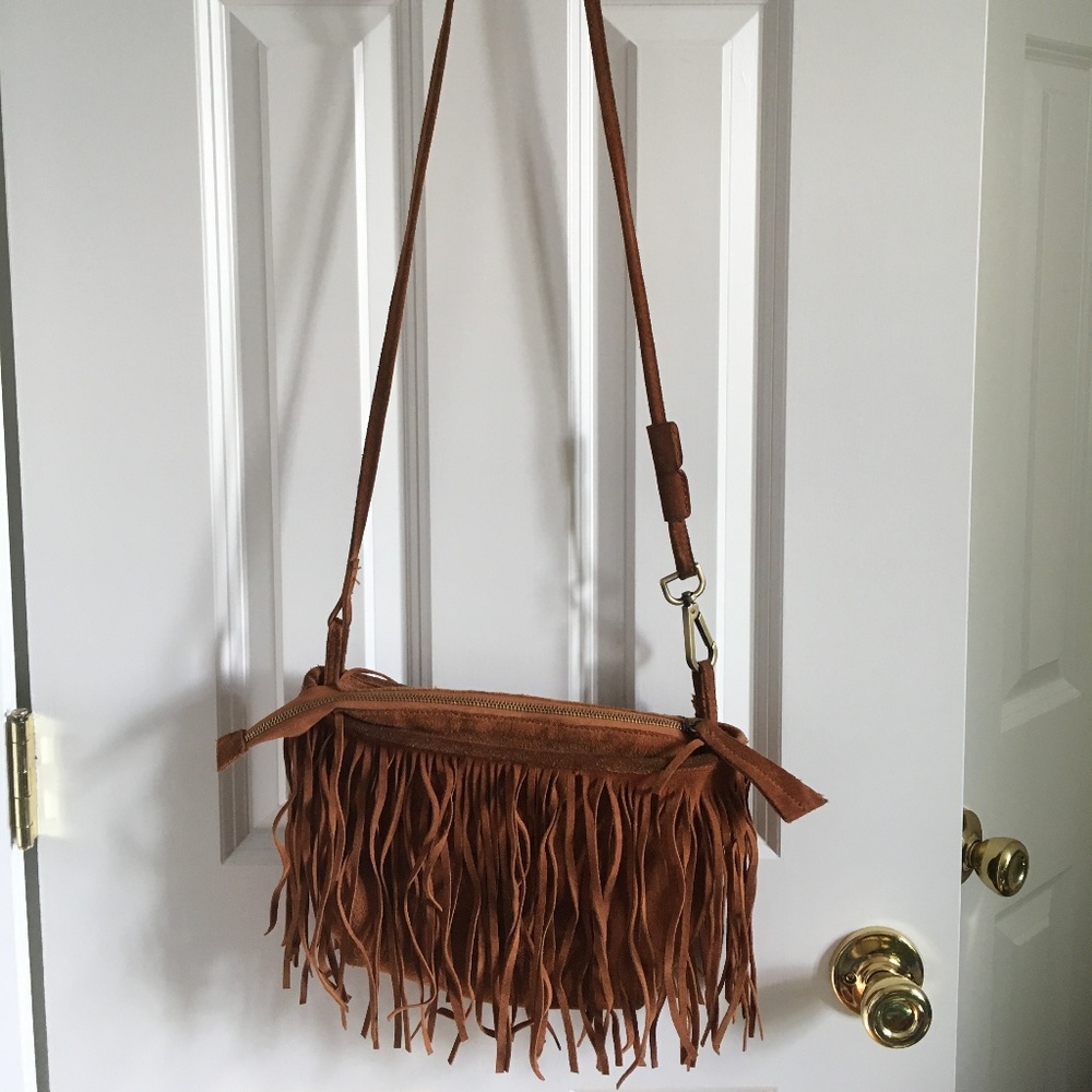 Hippy Fringe Cross Body Bag